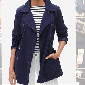 Navy Blue Gap Trench Coat XL